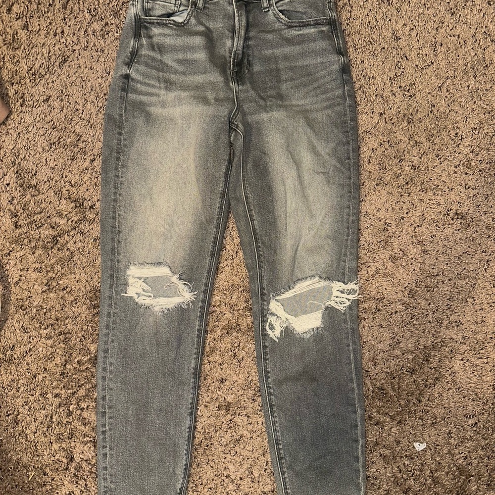 American Eagle Outfitters Gray Straight Leg Jeans